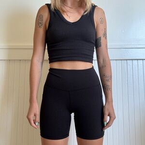 Women's Black Athletic Shorts